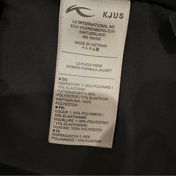 Kjus ski Women's Formula ski Jacket brand new. Black size 32 - Picture 15 of 16